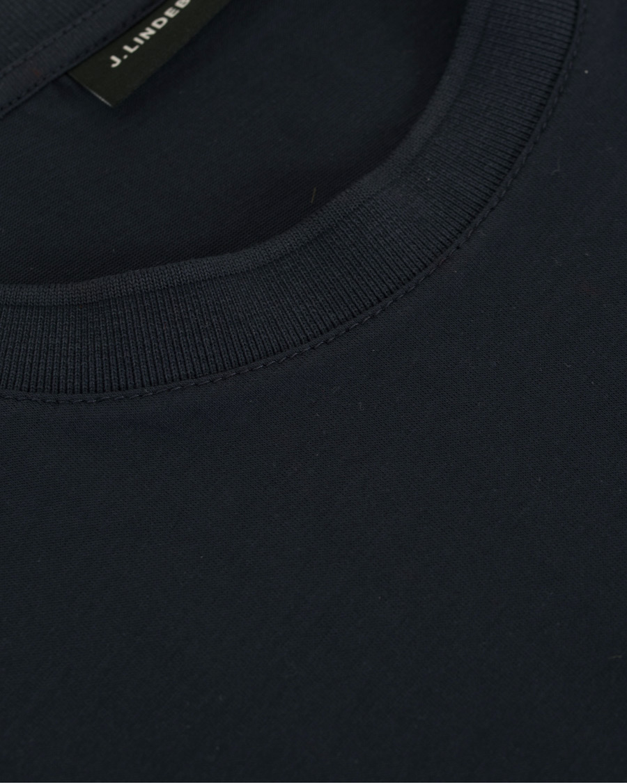 Herren | T-Shirts | J.Lindeberg | Silo Fine Cotton Crew Neck Tee Navy