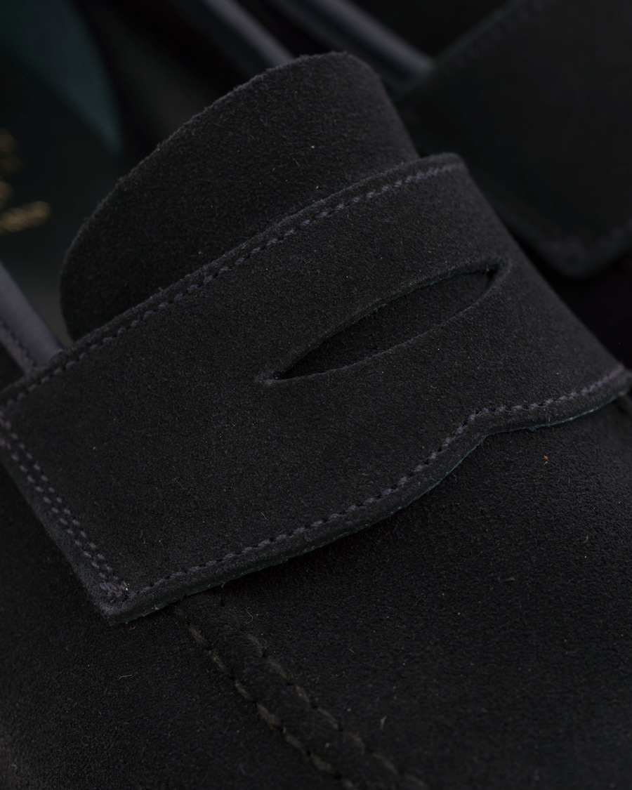 Herren | Crockett & Jones MTO Harvard City Sole Navy Suede | Crockett & Jones | MTO Harvard City Sole Navy Suede