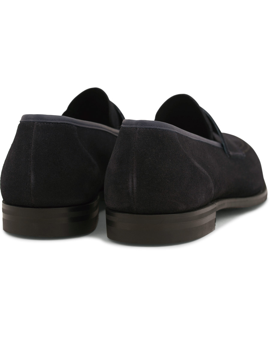 Herren | Crockett & Jones MTO Harvard City Sole Navy Suede | Crockett & Jones | MTO Harvard City Sole Navy Suede