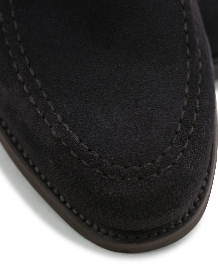 Herren | Crockett & Jones MTO Harvard City Sole Navy Suede | Crockett & Jones | MTO Harvard City Sole Navy Suede