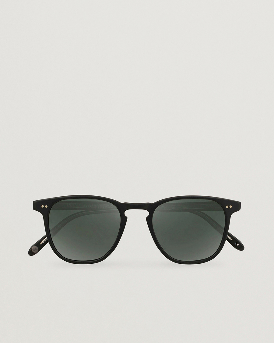 Herren | Sonnenbrillen | Garrett Leight | Brooks 47 Sunglasses Matte Black/Blue Smoke Polarized
