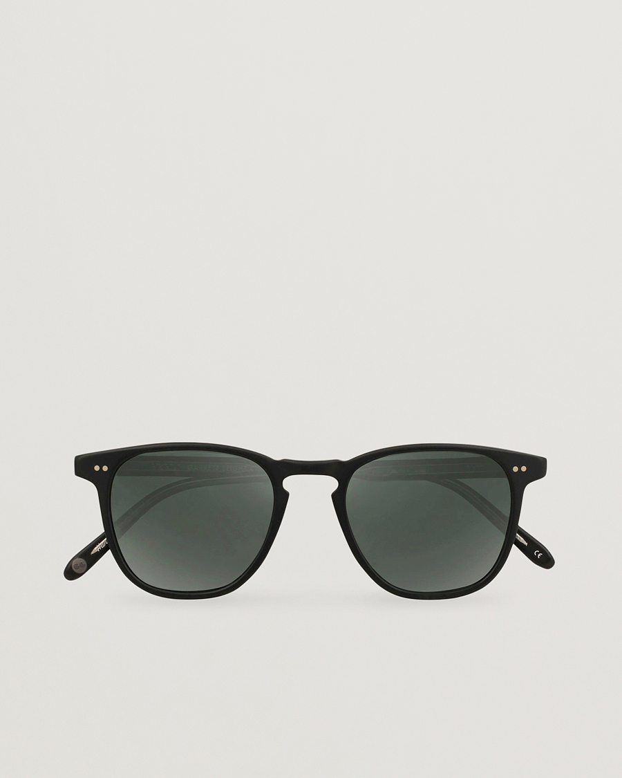 Herren | Sonnenbrillen | Garrett Leight | Brooks 47 Sunglasses Matte Black/Blue Smoke Polarized