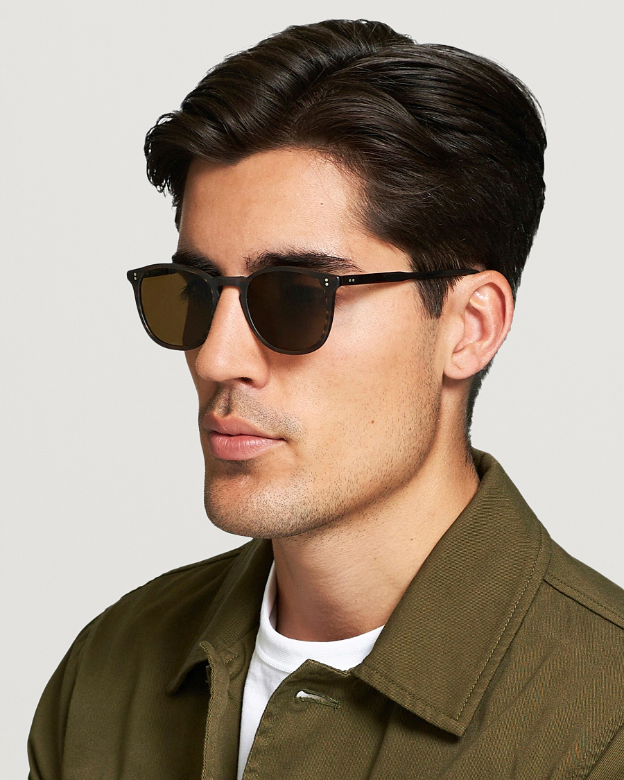 Herren | Sonnenbrillen | Garrett Leight | Kinney 49 Sunglasses Matte Brandy Tortoise/Brown Polarized