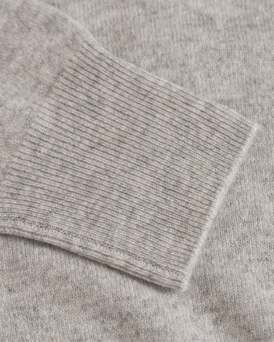 Herren | Pullover | Soft Goat | Cashmere O-neck Light Grey