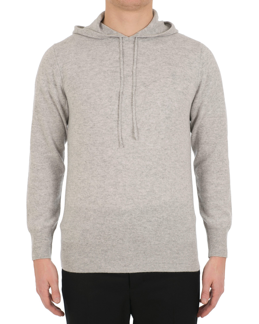 Herren | Pullover | Soft Goat | Cashmere Hoodie Light Grey