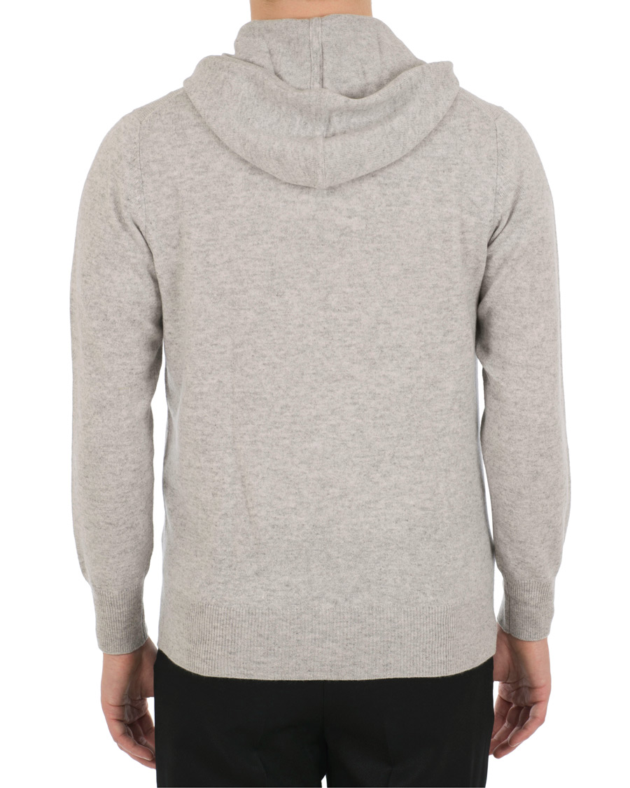 Herren | Pullover | Soft Goat | Cashmere Hoodie Light Grey