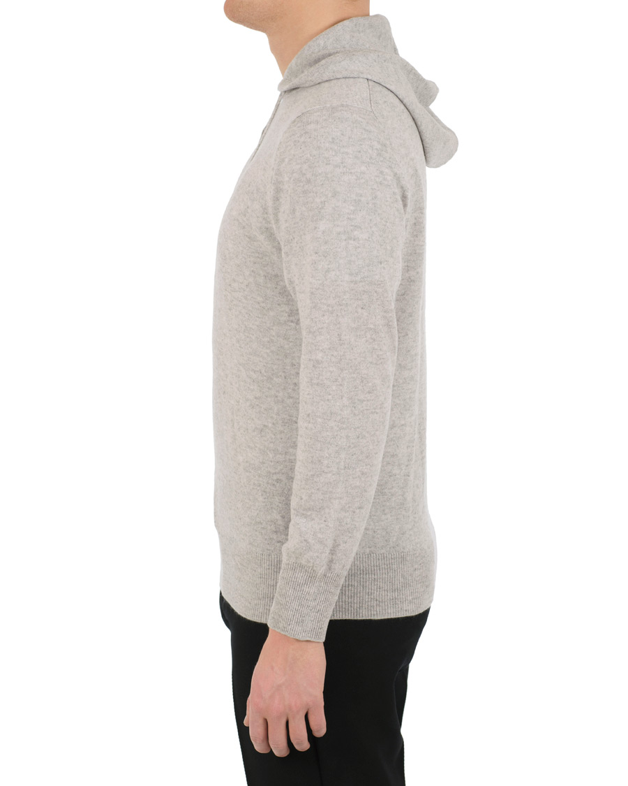 Herren | Pullover | Soft Goat | Cashmere Hoodie Light Grey