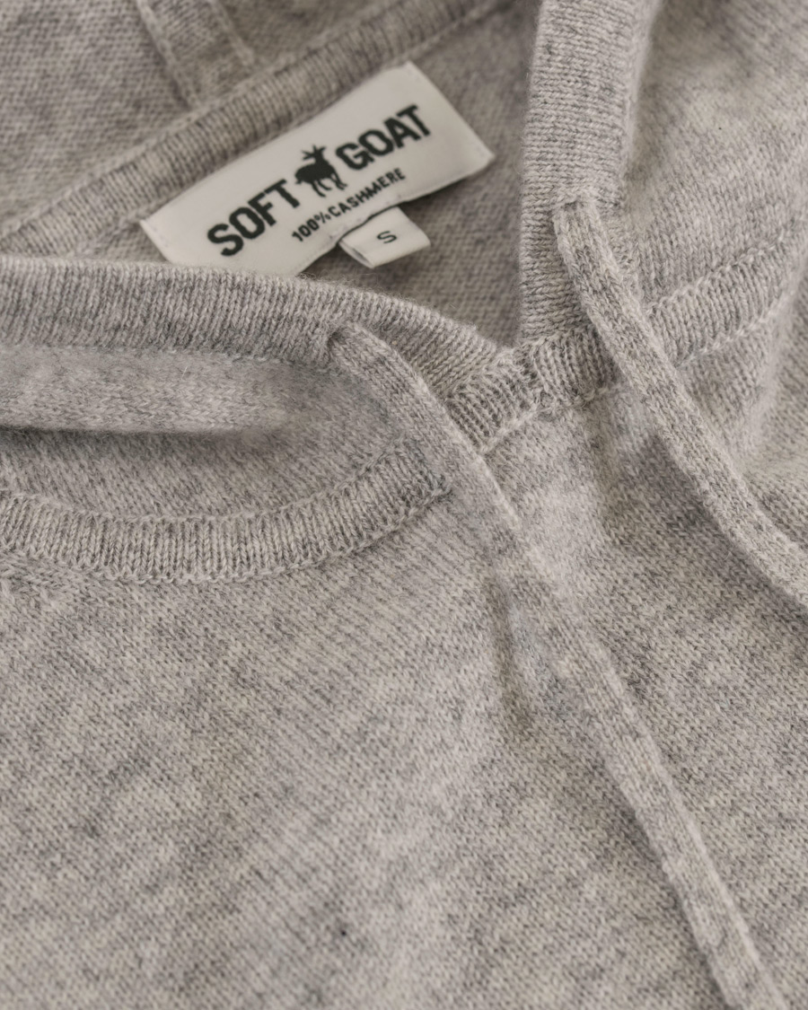 Herren | Pullover | Soft Goat | Cashmere Hoodie Light Grey