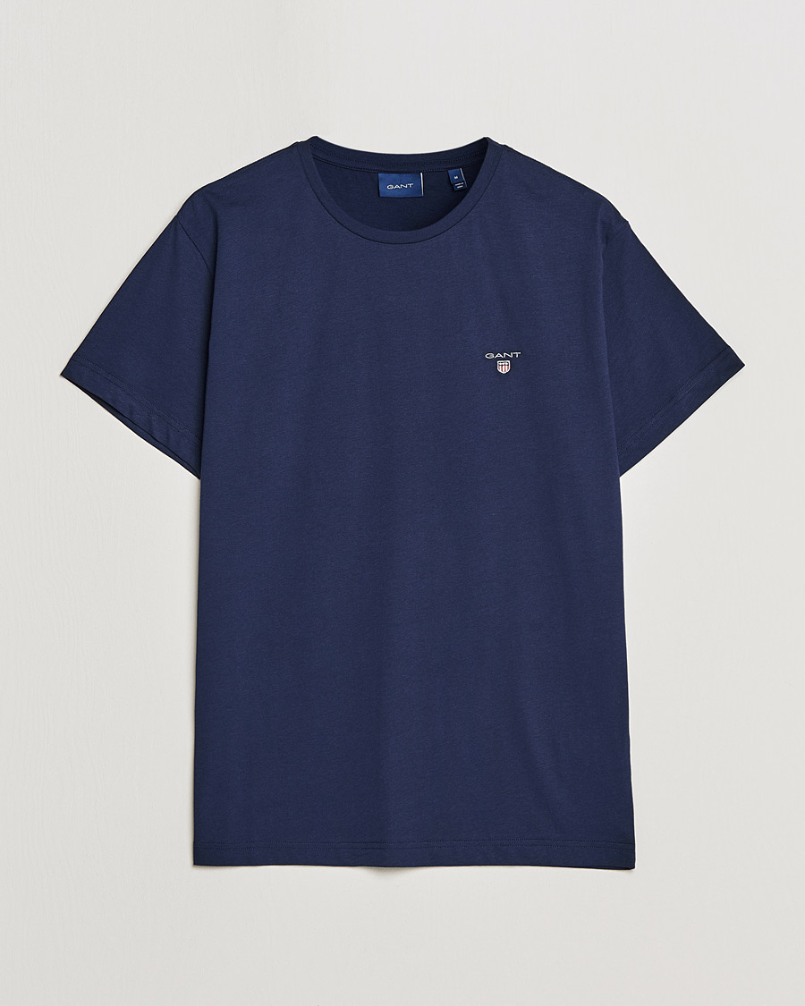 Herren | T-Shirts | GANT | The Original Solid Tee Evening Blue