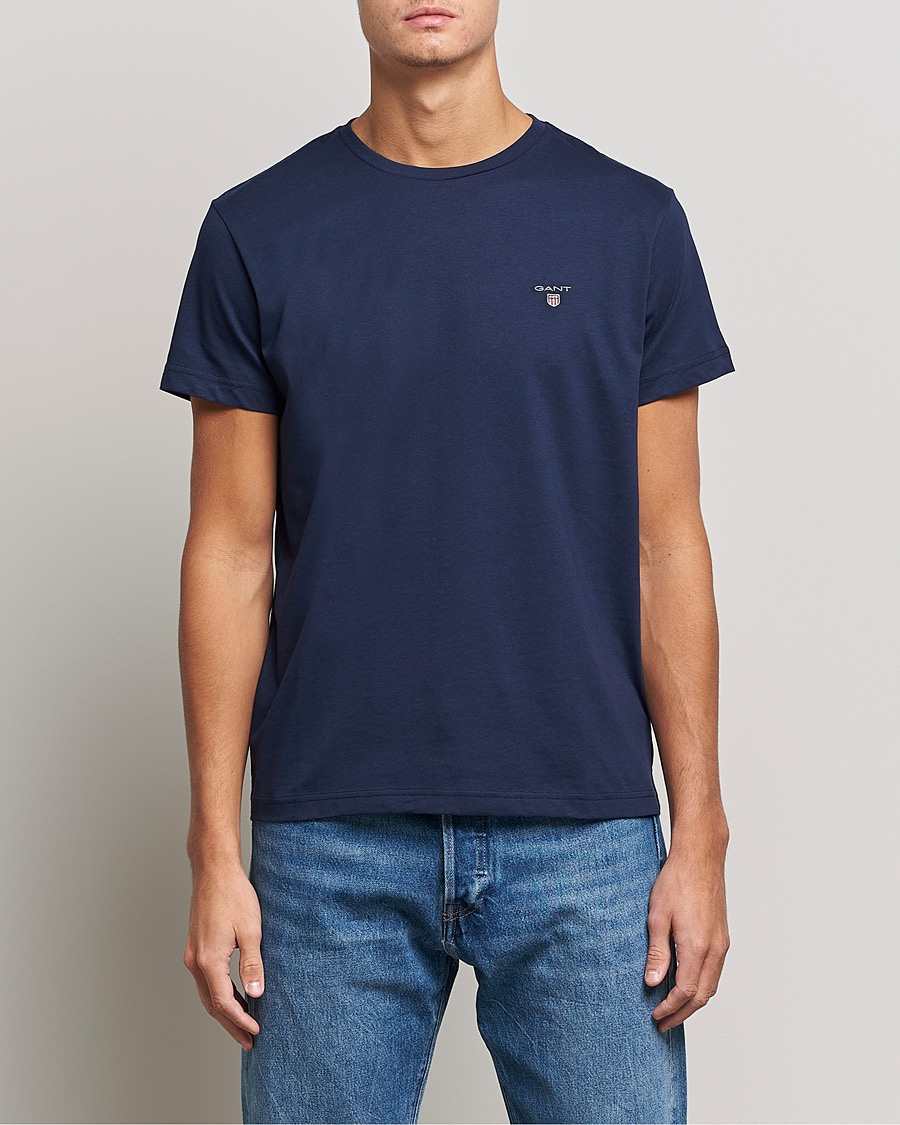 Herren | T-Shirts | GANT | The Original Solid Tee Evening Blue