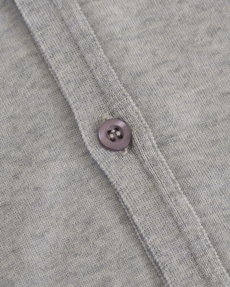 Herren | Pullover | John Smedley | Petworth Merino Cardigan Bardot Grey