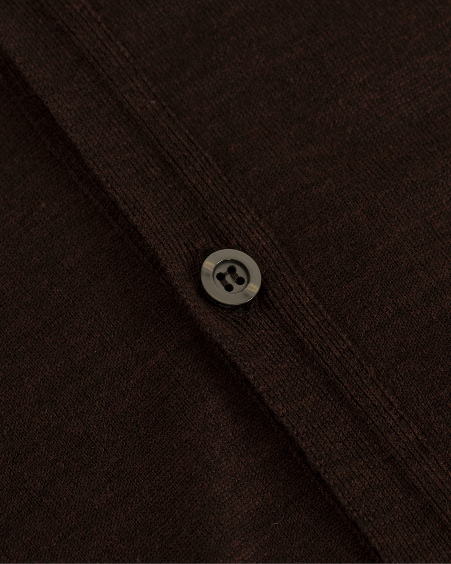 Herren | Pullover | John Smedley | Petworth Merino Cardigan Chestnut