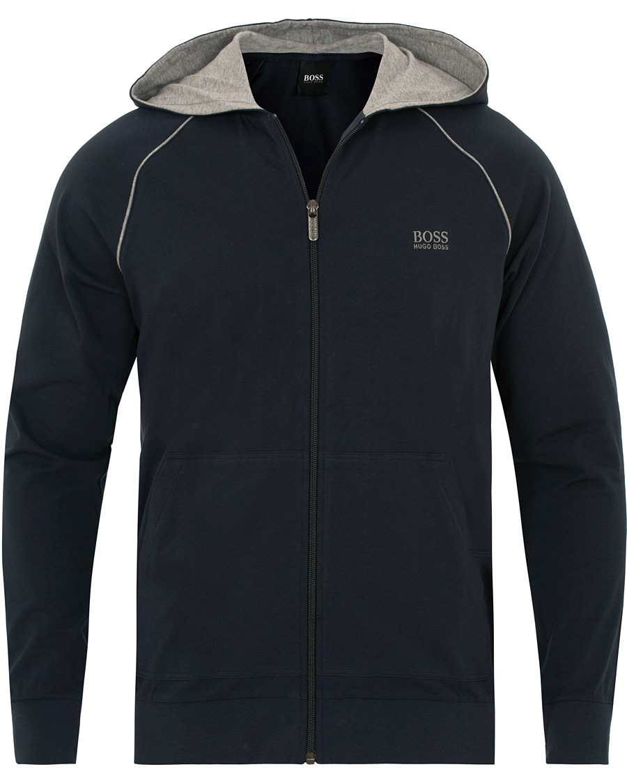 Herren | Pullover | BOSS BLACK | BOSS Loungewear Full Zip Hoodie Navy