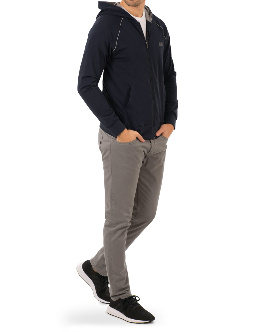 Herren | Pullover | BOSS BLACK | BOSS Loungewear Full Zip Hoodie Navy