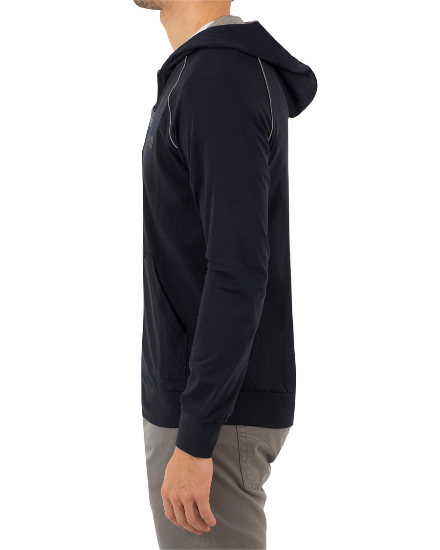 Herren | Pullover | BOSS BLACK | BOSS Loungewear Full Zip Hoodie Navy