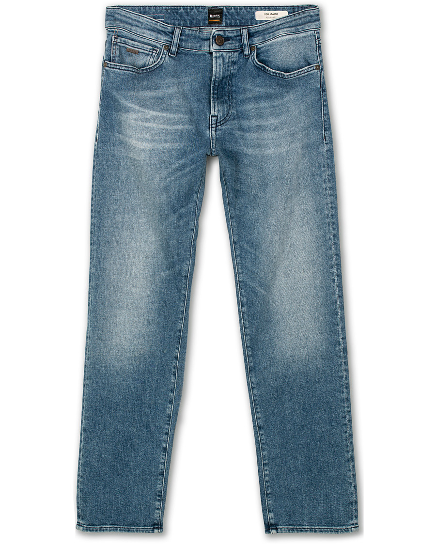 Herren | Jeans | BOSS ORANGE | BOSS Casual Maine Regular Fit Stretch Jeans Bright Blue