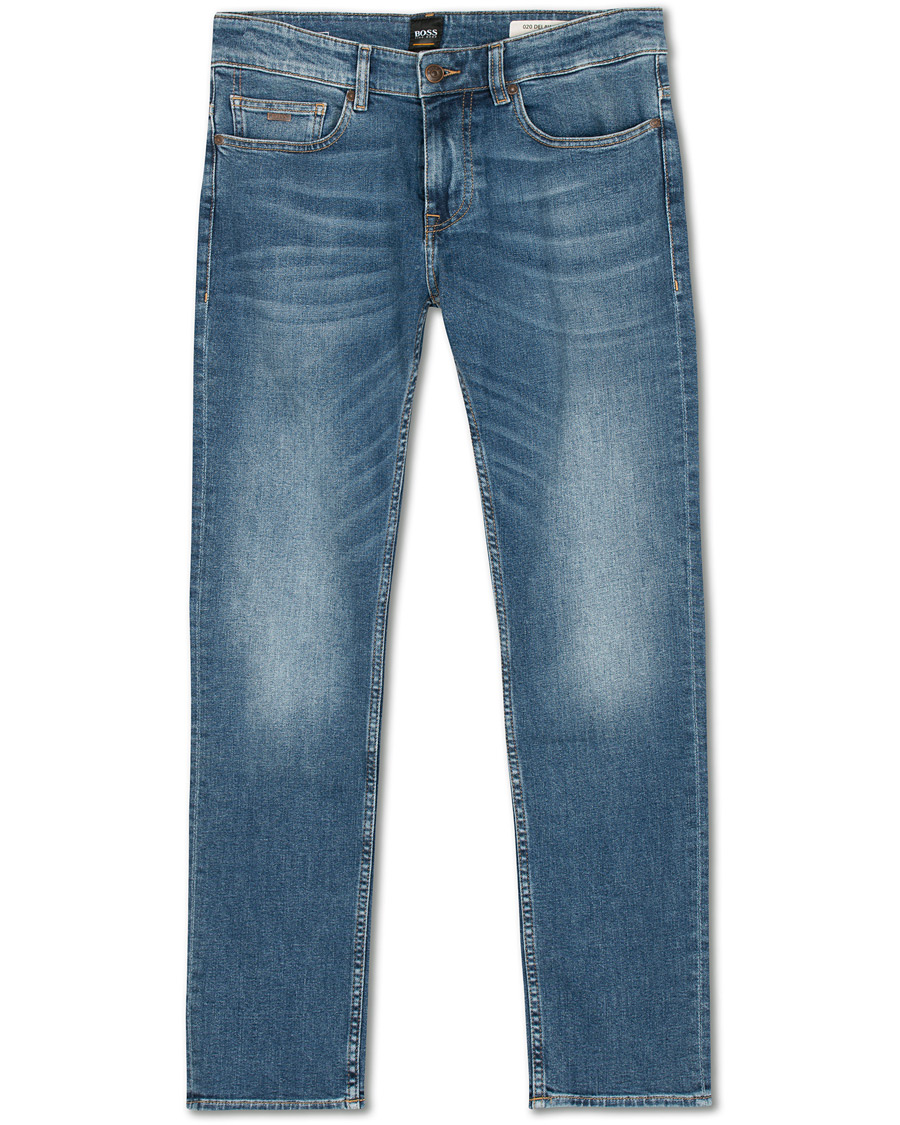 Herren | Jeans | BOSS ORANGE | BOSS Casual Delaware Slim Fit Stretch Jeans Aqua Blue