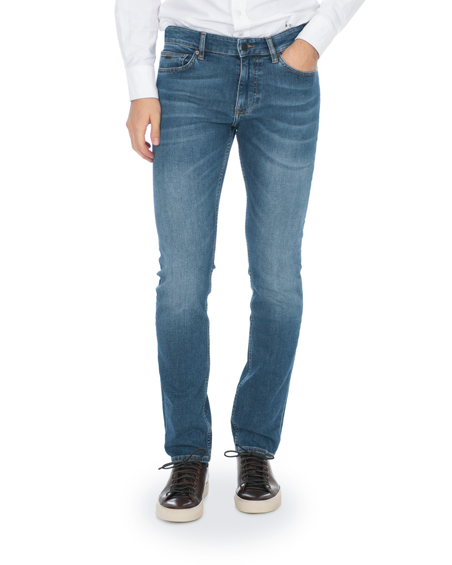Herren | Jeans | BOSS ORANGE | BOSS Casual Delaware Slim Fit Stretch Jeans Aqua Blue