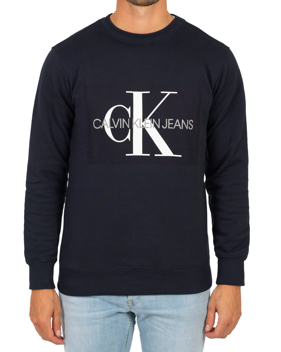 Crew C Logo Basic Klein Monogram Neck Night Jeans bei Sweatshirt Calvin Sky