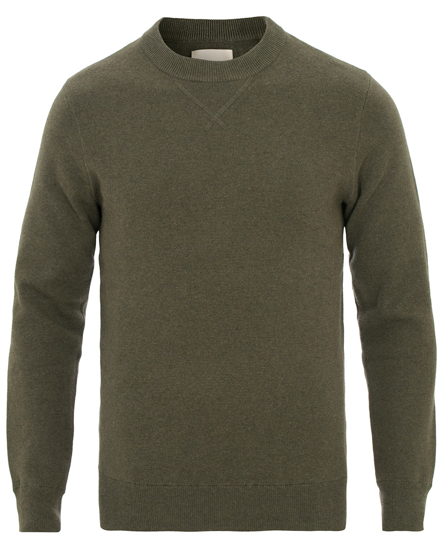 Herren | Pullover | A Day's March | Milano Knit Sweater Army Melange