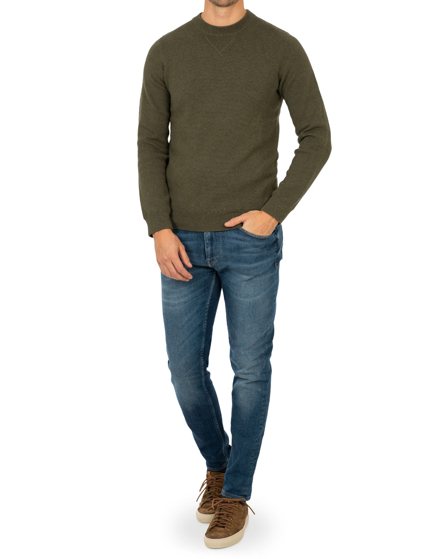 Herren | Pullover | A Day's March | Milano Knit Sweater Army Melange