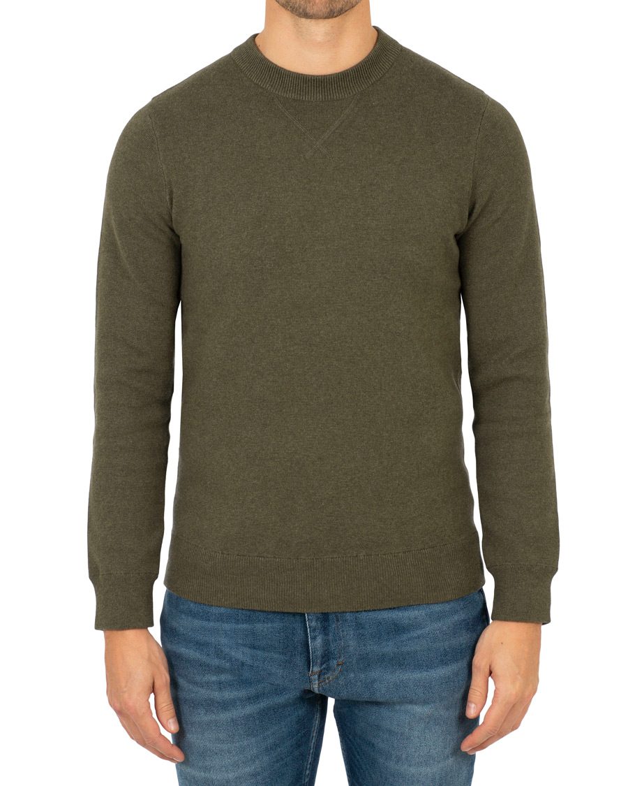 Herren | Pullover | A Day's March | Milano Knit Sweater Army Melange
