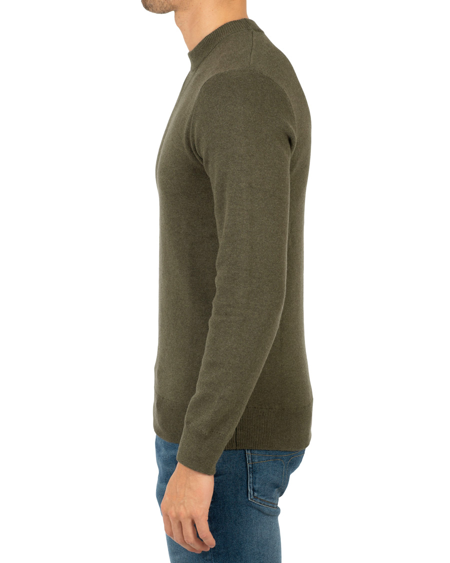 Herren | Pullover | A Day's March | Milano Knit Sweater Army Melange