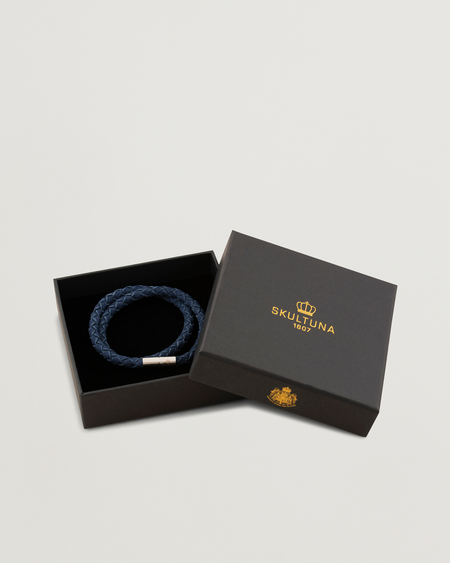 Herren | Schmuck | Skultuna | The Suede Bracelet Blue
