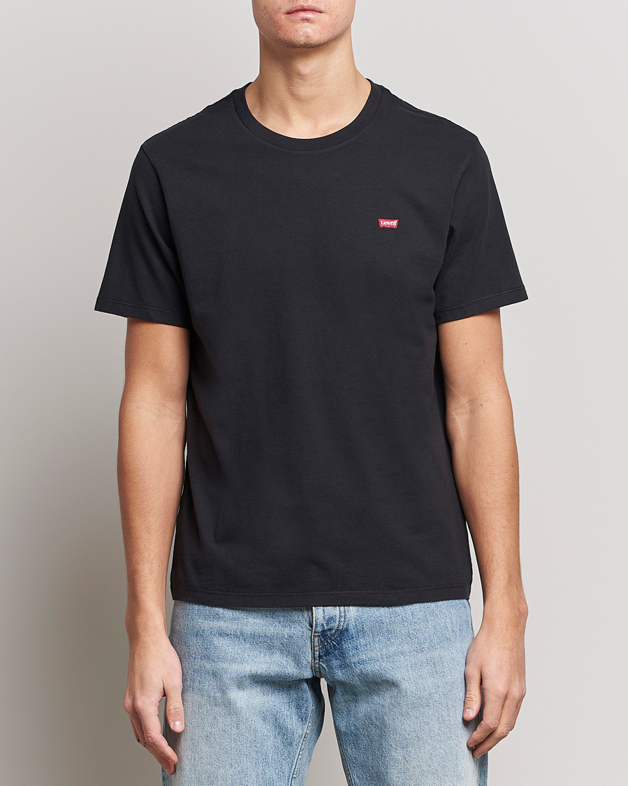 Herren | Schwartze t-shirts | Levi's | Chest Logo Tee Black