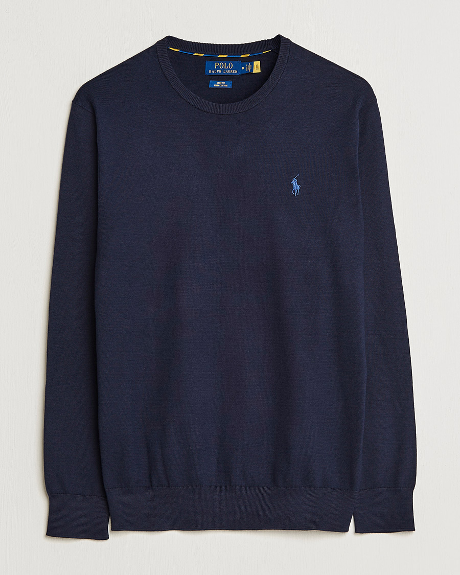 Herren | Pullover | Polo Ralph Lauren | Pima Cotton Crew Neck Pullover Hunter Navy