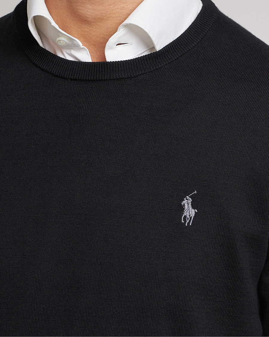 Herren | Pullover | Polo Ralph Lauren | Pima Cotton Crew Neck Pullover Polo Black