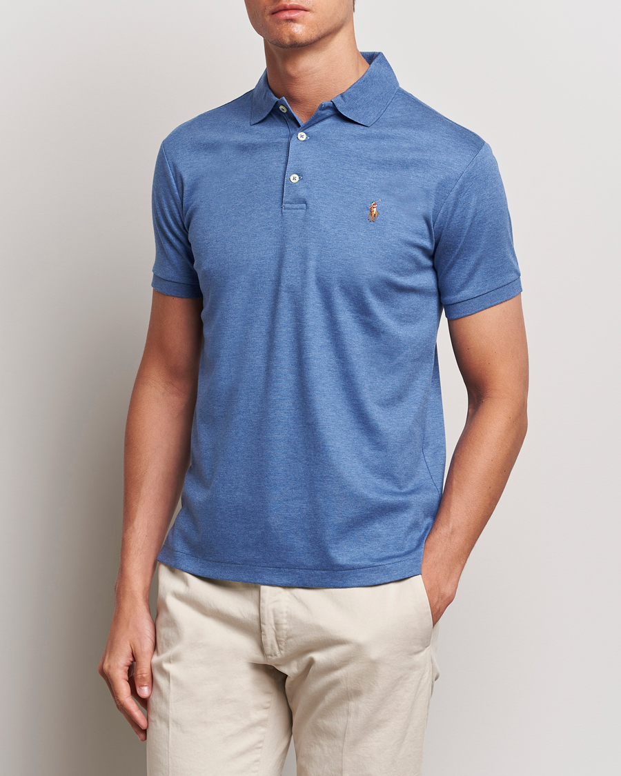 Herren | Kurzarm-Poloshirts | Polo Ralph Lauren | Slim Fit Pima Cotton Polo Faded Royal