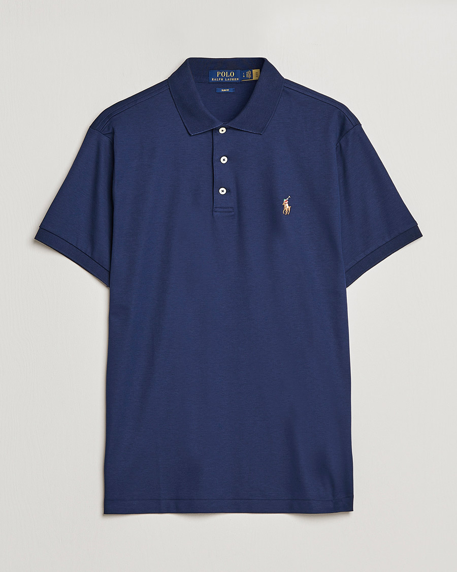 Herren | Poloshirts | Polo Ralph Lauren | Slim Fit Pima Cotton Polo Refined Navy