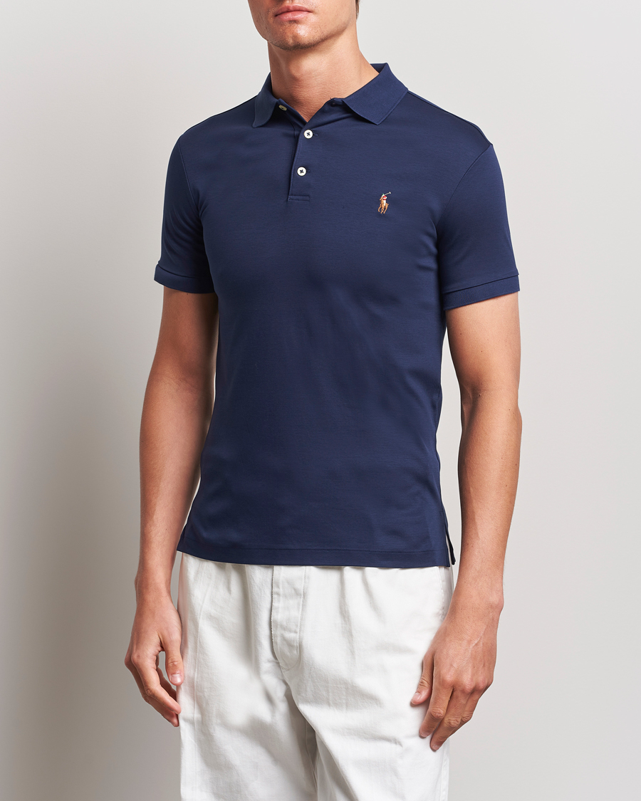 Herr |  | Polo Ralph Lauren | Slim Fit Pima Cotton Polo Refined Navy