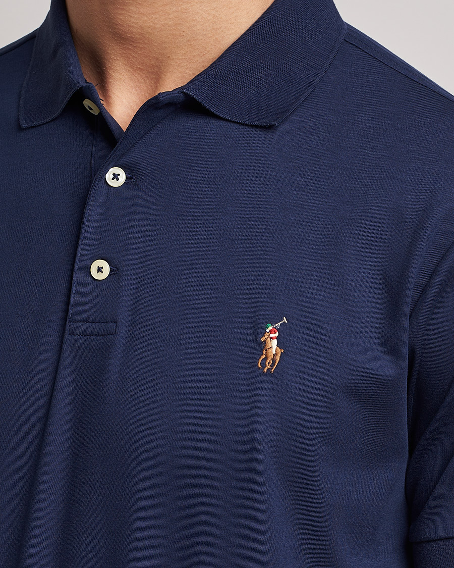 Herren | Poloshirt | Polo Ralph Lauren | Slim Fit Pima Cotton Polo Refined Navy