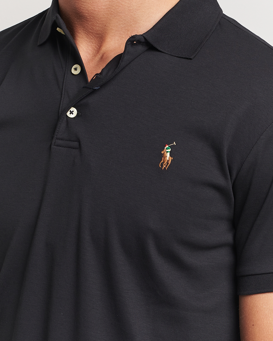 Herren | Poloshirts | Polo Ralph Lauren | Slim Fit Pima Cotton Polo Polo Black