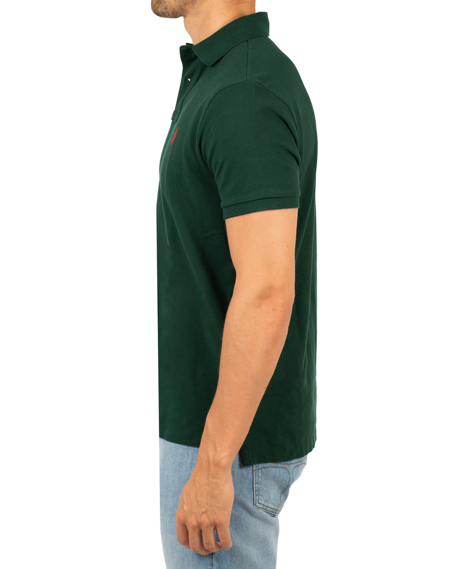 Herren | Poloshirts | Polo Ralph Lauren | Custom Slim Fit Polo College Green