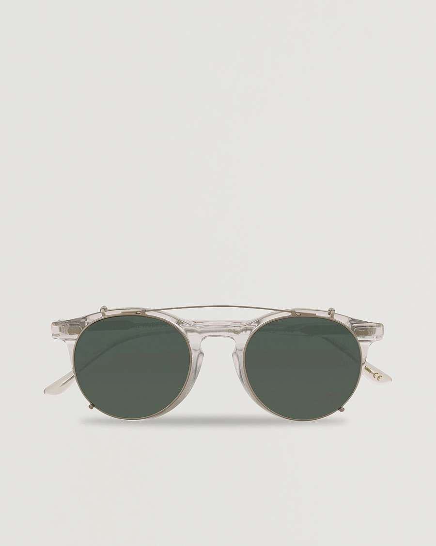Herren | Sonnenbrillen | TBD Eyewear | Pleat Clip On Sunglasses Transparent
