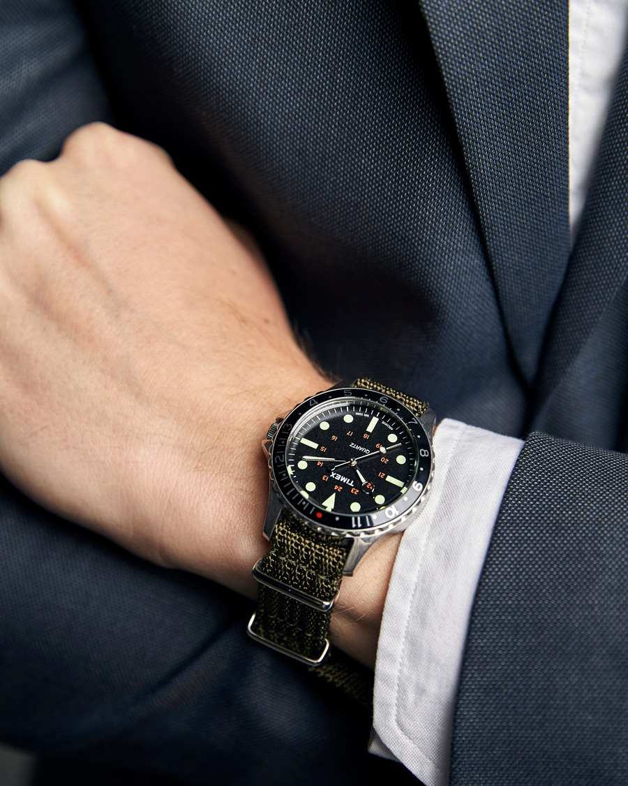 Herren | Timex Navi Harbor Steel/Black Dial | Timex | Navi Harbor Steel/Black Dial
