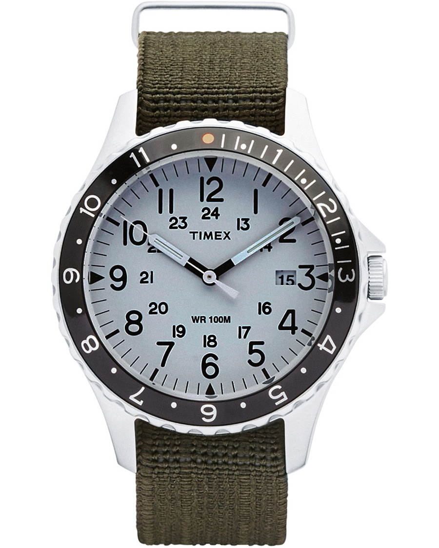 Herren | Timex Navi Ocean Blasted Steel/Pearl White Dial | Timex | Navi Ocean Blasted Steel/Pearl White Dial