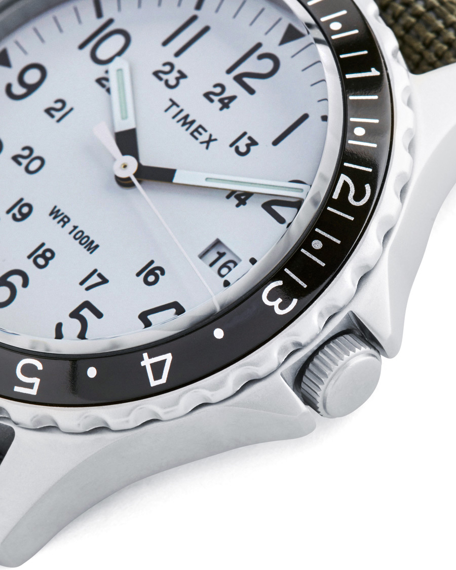 Herren | Timex Navi Ocean Blasted Steel/Pearl White Dial | Timex | Navi Ocean Blasted Steel/Pearl White Dial