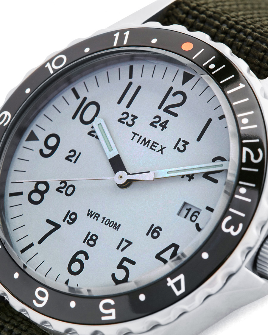 Herren | Timex Navi Ocean Blasted Steel/Pearl White Dial | Timex | Navi Ocean Blasted Steel/Pearl White Dial