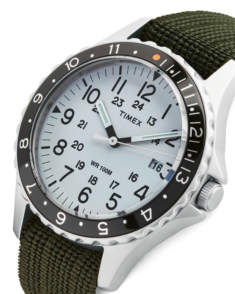 Herren | Timex Navi Ocean Blasted Steel/Pearl White Dial | Timex | Navi Ocean Blasted Steel/Pearl White Dial