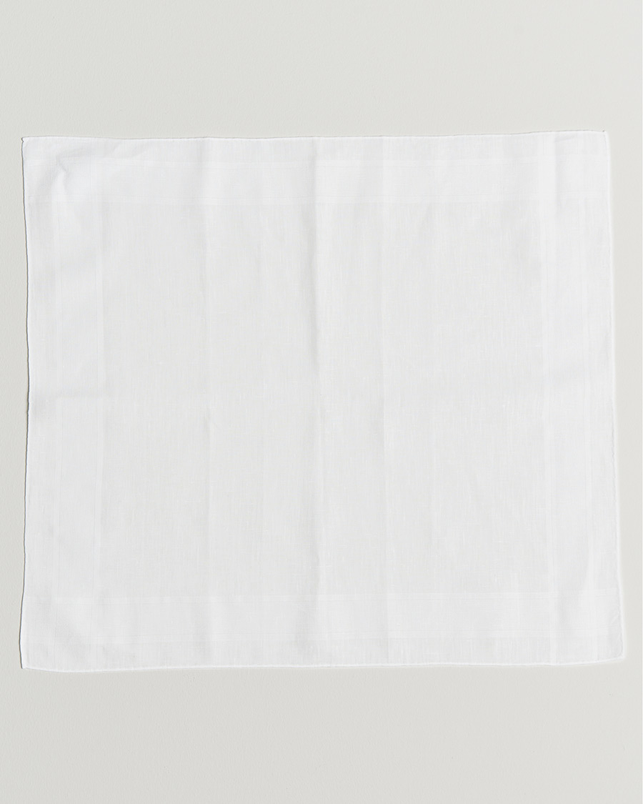 Herren | Drake's 3-Pack Linen Pocket Square White | Drake's | 3-Pack Linen Pocket Square White