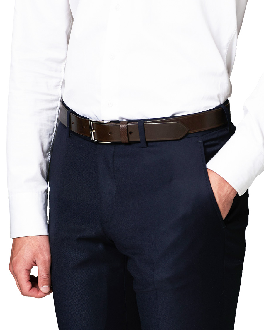 Herren | Tärnsjö Garveri | Tärnsjö Garveri | Leather Belt 3cm Dark Brown