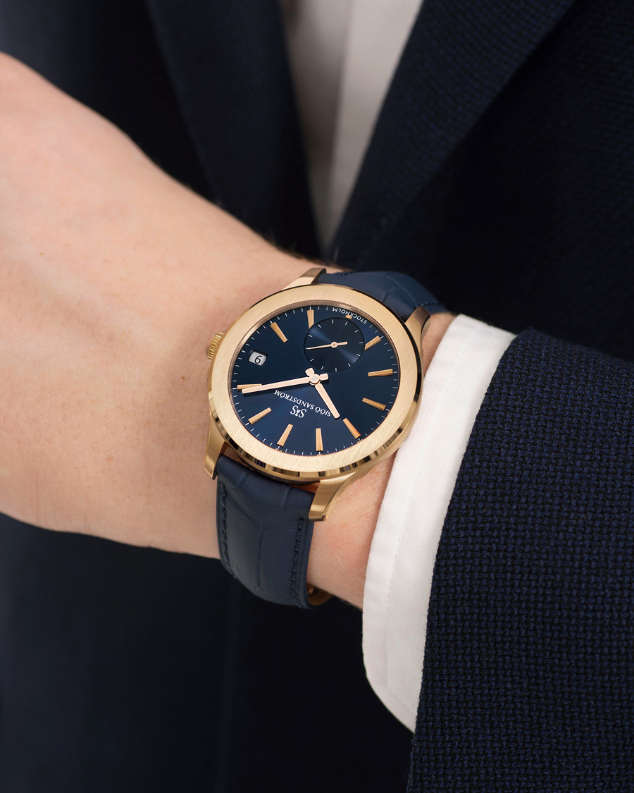 Herren | Sjöö Sandström Royal Capital AU-1740-2 Limited Edition Blue Alligator | Sjöö Sandström | Royal Capital AU-1740-2 Limited Edition Blue Alligator