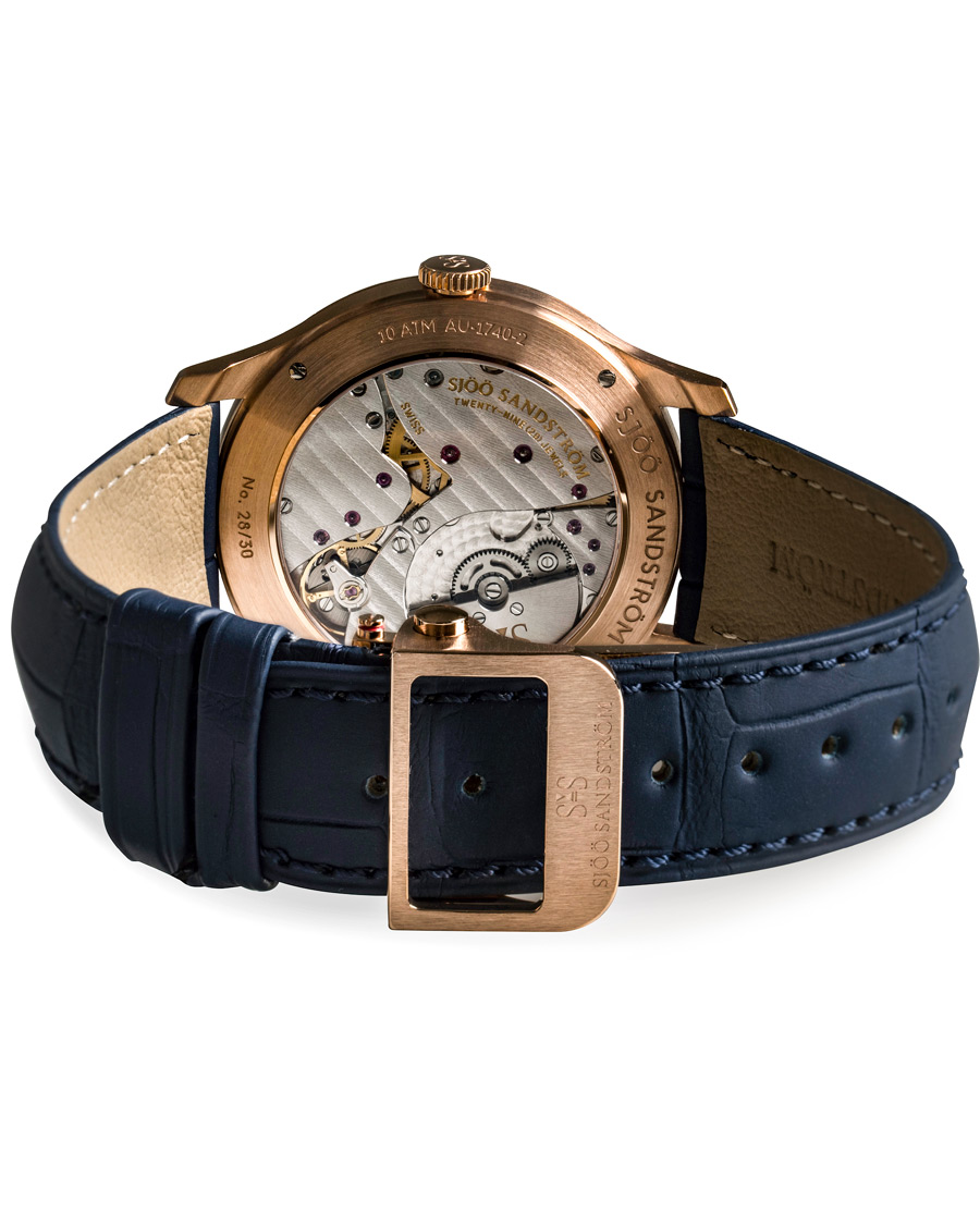Herren | Sjöö Sandström Royal Capital AU-1740-2 Limited Edition Blue Alligator | Sjöö Sandström | Royal Capital AU-1740-2 Limited Edition Blue Alligator