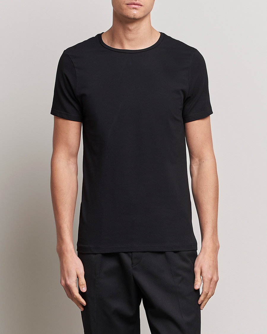 Herren | Multipack | Bread & Boxers | 2-Pack Crew Neck Tee Black