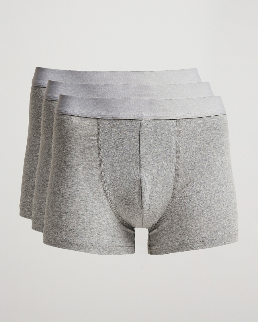 Herren | Unterwäsche | Bread & Boxers | 3-Pack Boxer Brief Grey Melange