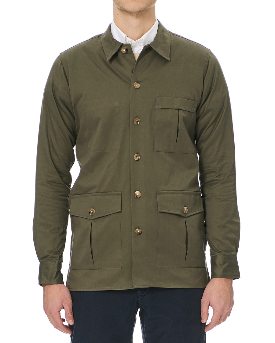 Herren | Hemden | Drake's | 3 Pocket Shacket Khaki